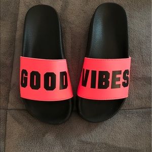 PINK Good Vibes Sandals