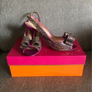 Kate Spade "Charm" Multi-Color Glitter Pumps