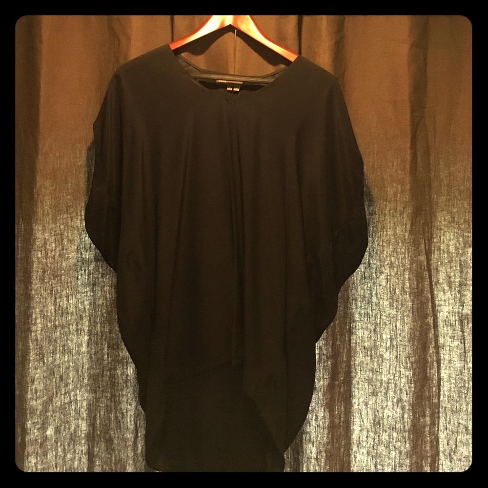 Vince 100% Silk Dark Blue Blouse