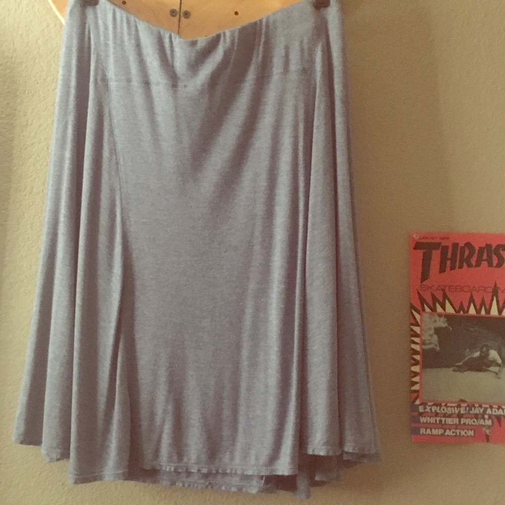 Light weight light blue full skirt