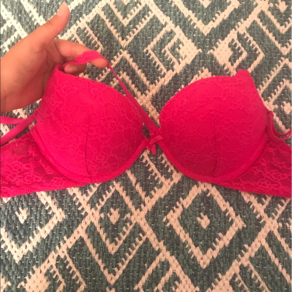 Victoria's Secret pink lace bra