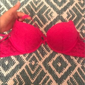 Victoria's Secret pink lace bra