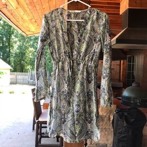 Athleta paisley swim cover up