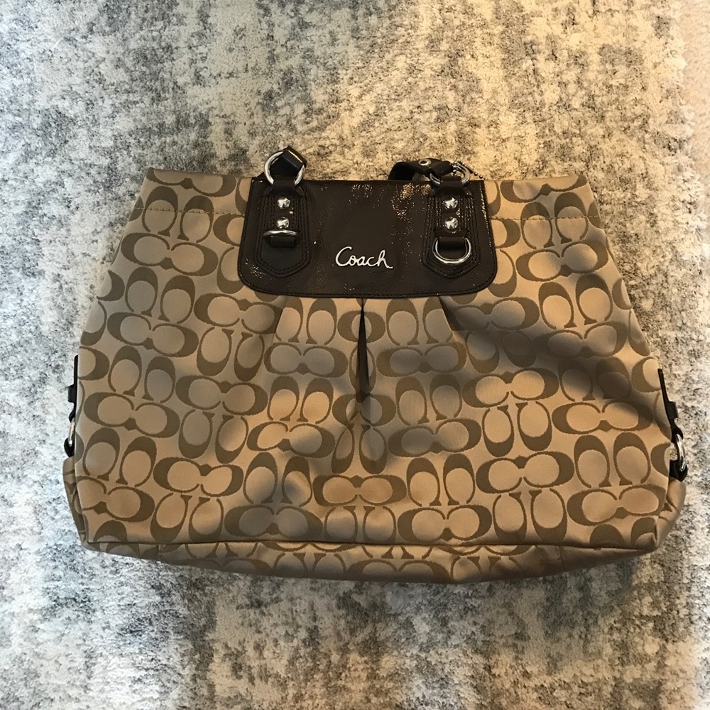 Coach Ashley Signature Sateen Purse