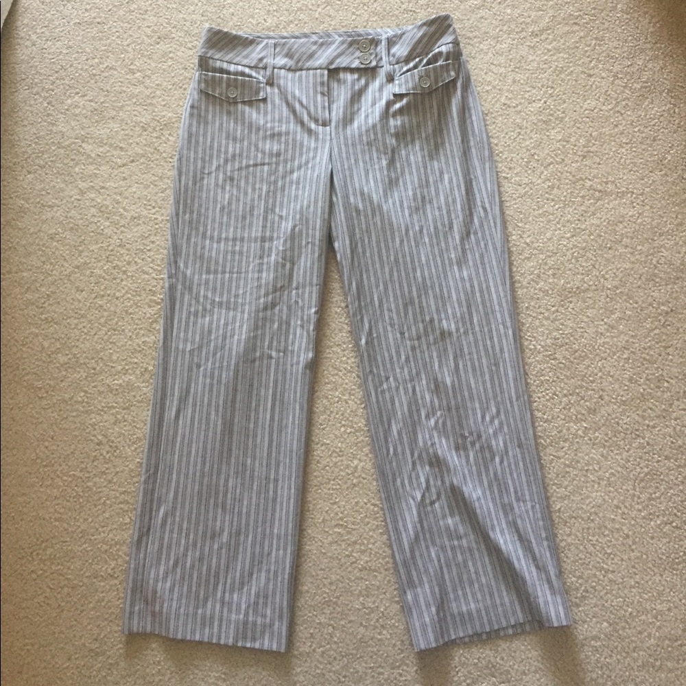 Striped Cropped trousers