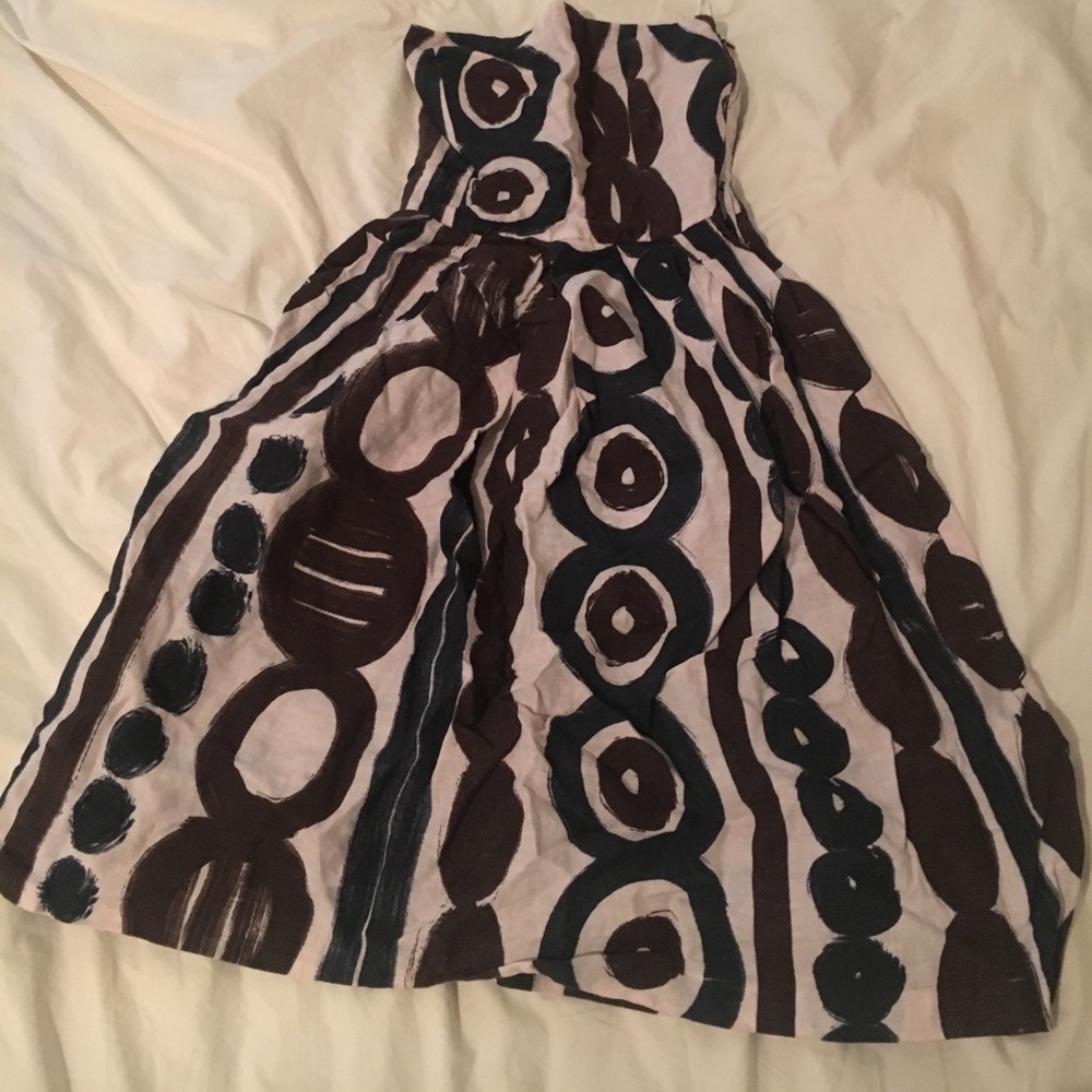 Linen Zara strapless Dress