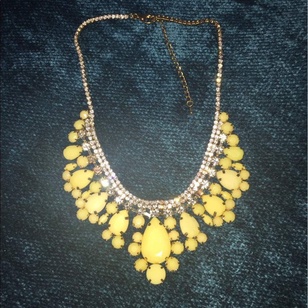 Yellow necklace.