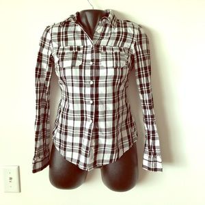 Aeropostale Sz S Plaid Top