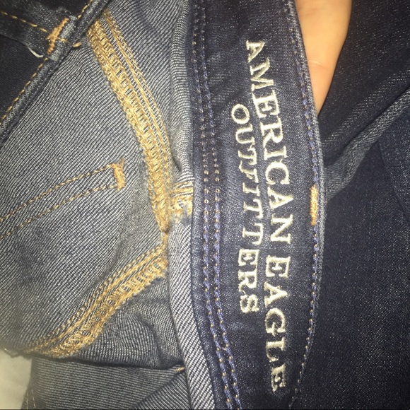 Dark wash regular waist American Eagle jeans - Picture 4 of 5