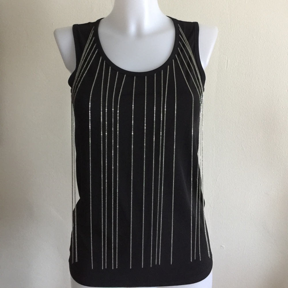 Michael MIchael Kors Fringe Front Tank Top XS