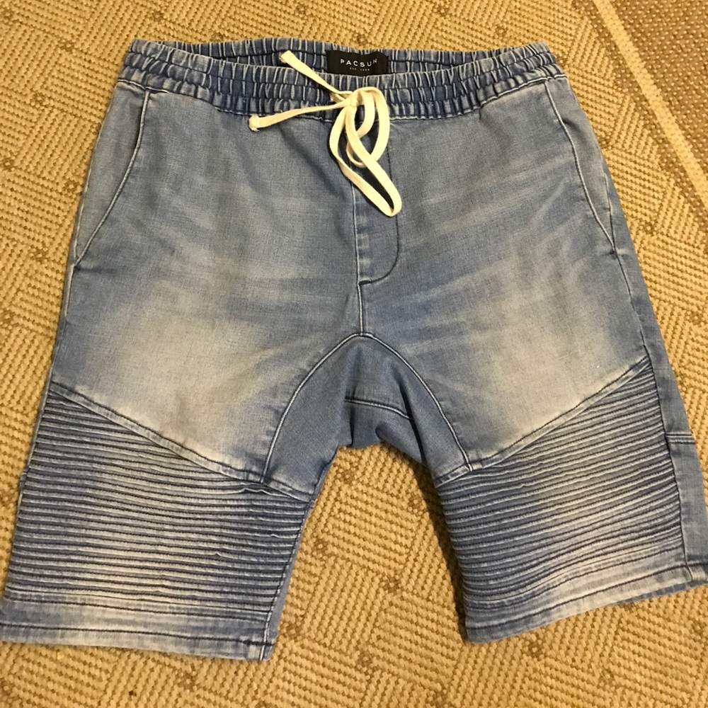 Blue jean shorts