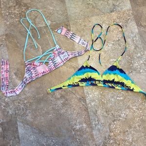 Roxy bikini tops!