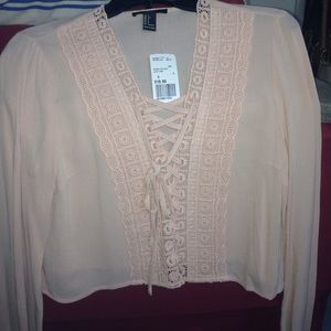 Light Pink Woven Top 🎀