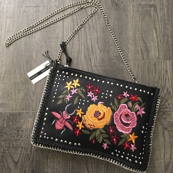 topshop embroidered bag