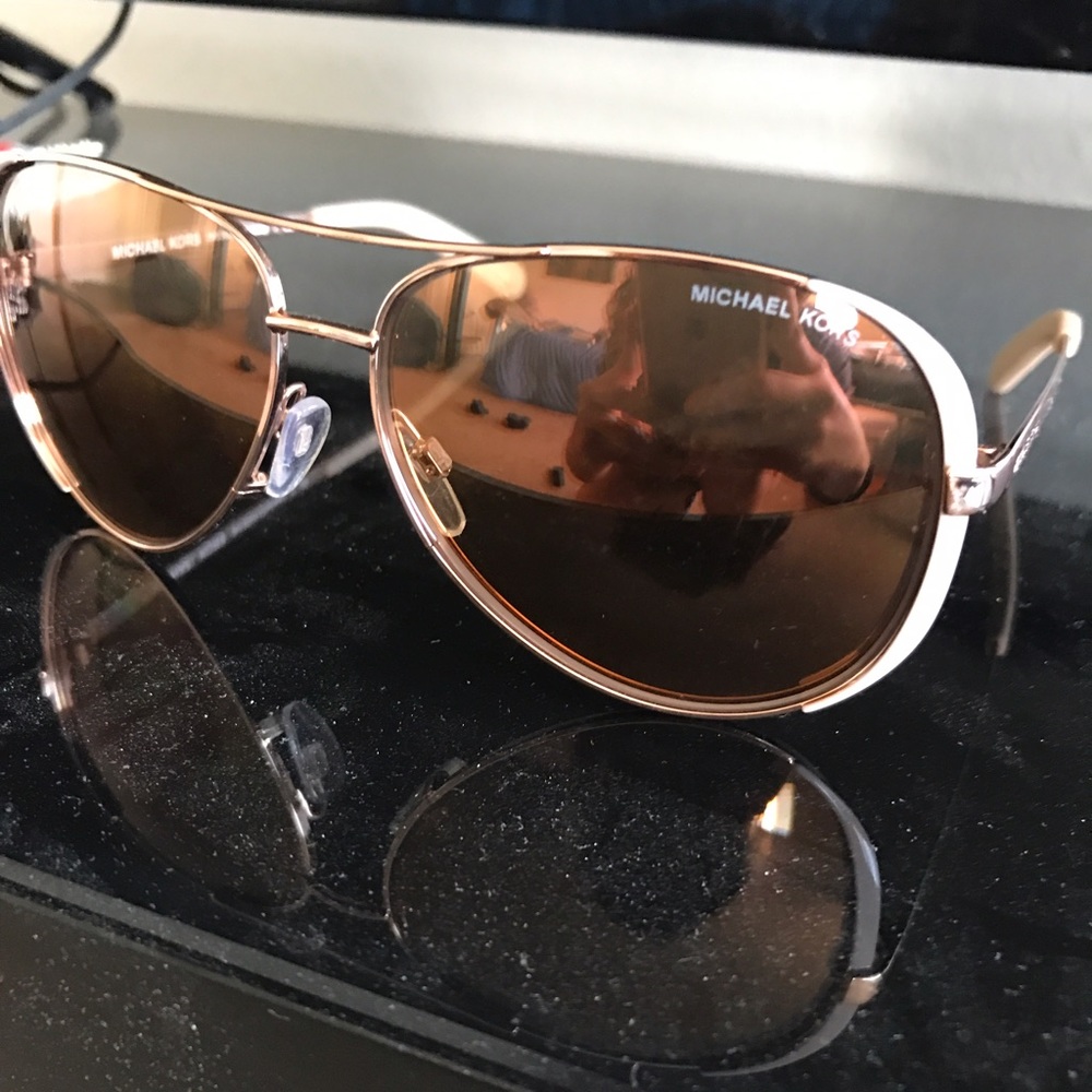 SOLD ! Michael kors rose gold sunglasses