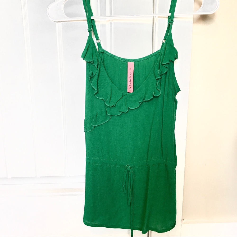 Kelly Green Top with Adjustable Straps