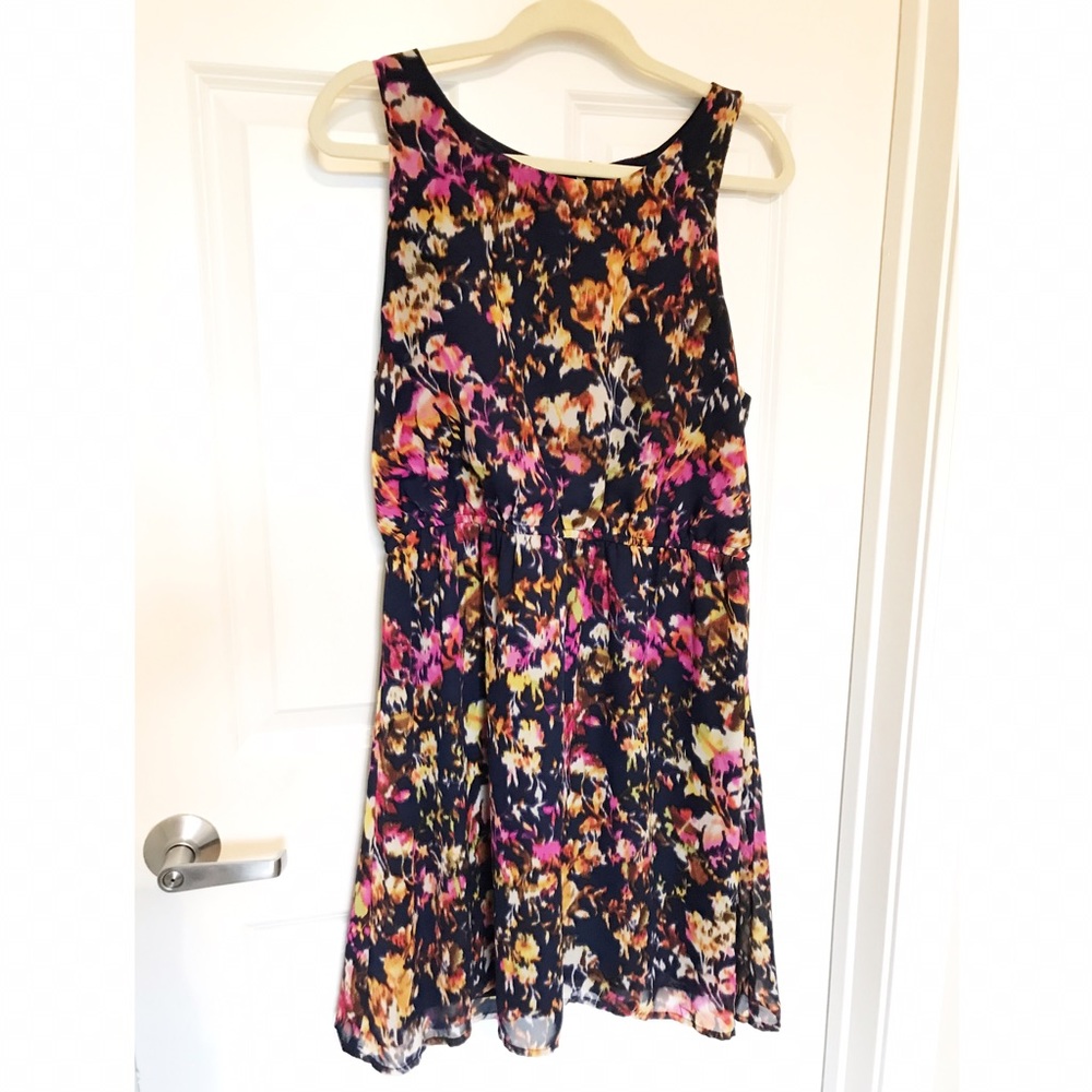 Floral chiffon sundress