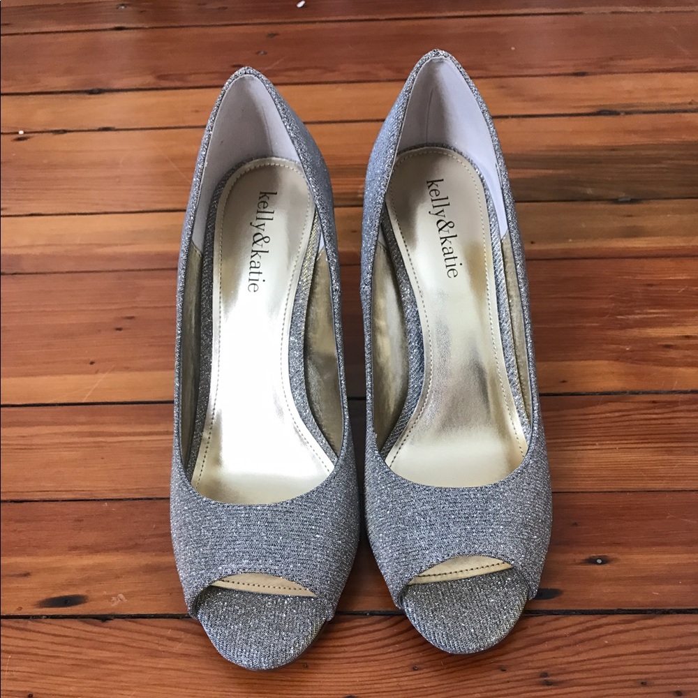 Kelly and Katie sparkle wedges