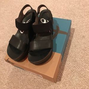 OTBT Black Wedges | WORN TWICE | No scratches