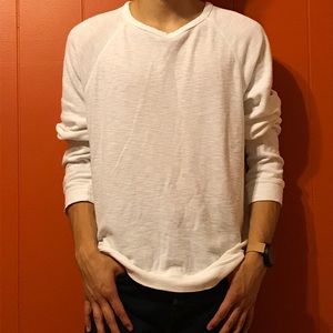 White Unisex Lightweight PD&C Sweater -Size M