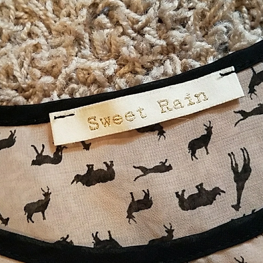 StitchFix top - giraffe print