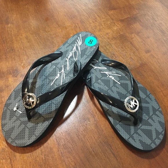 Michael Kors Shoes - SOLD MK Black Rubber Slipper