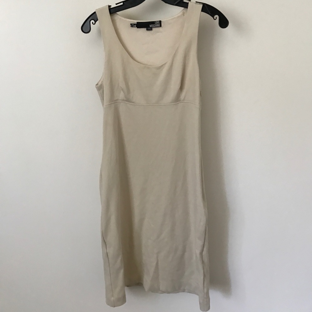Tailored tan MOSCHINO dress
