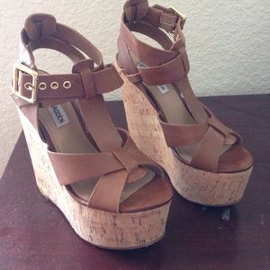 brown Steve Madden Wedges