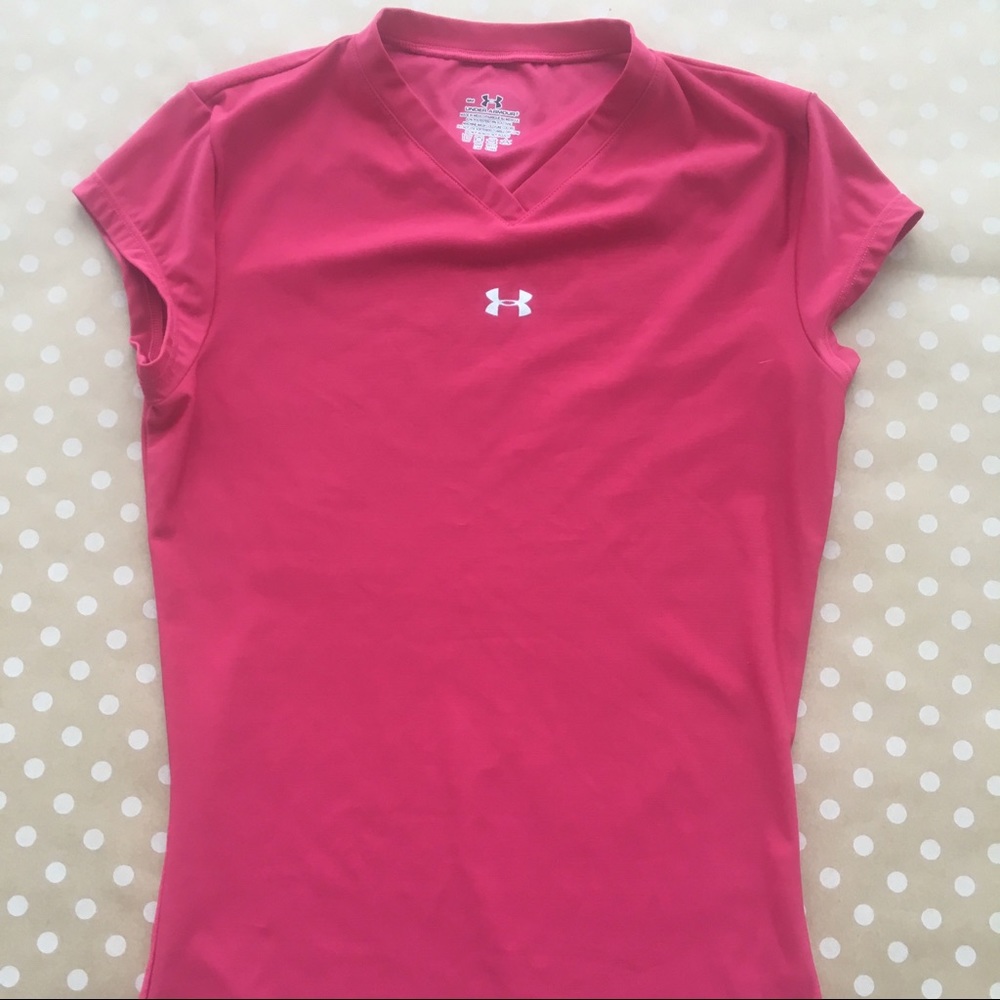 Under Armour Coral Fitted Top Small
