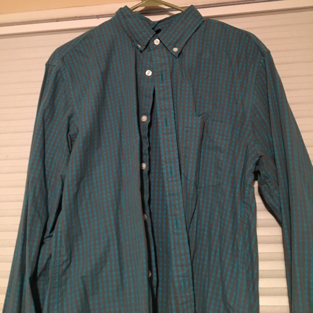 JCREW slim fit gingham button down
