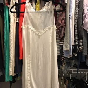 Apricot lane white lace dress