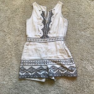 Embroidered romper