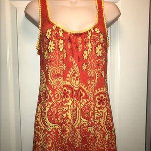 Testament Orange and Yellow Tank Top.