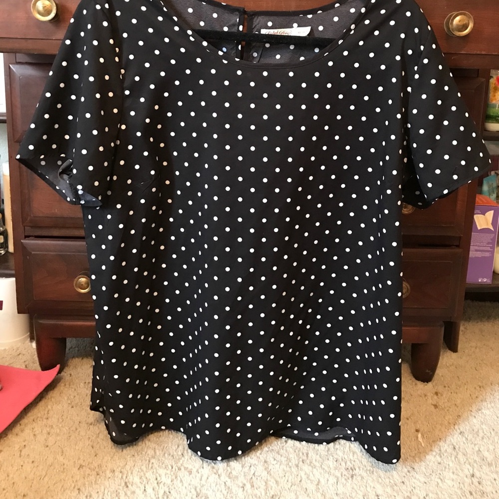 Polka dot blouse