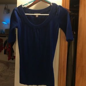 Blue banana republic knit blouse