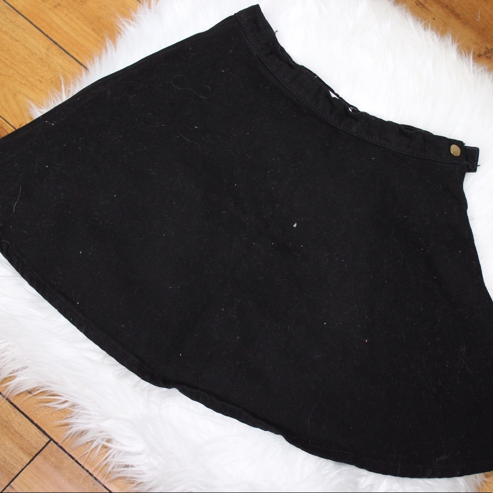 American Apparel black circle skirt