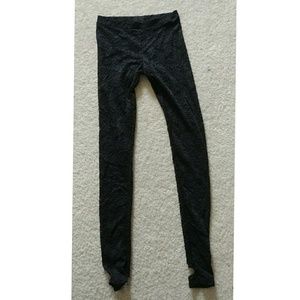 Victoria's Secret Yoga black lace leggings