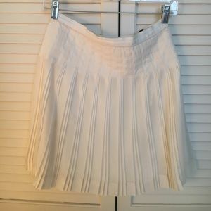 Ivory pleated J. Crew Skirt