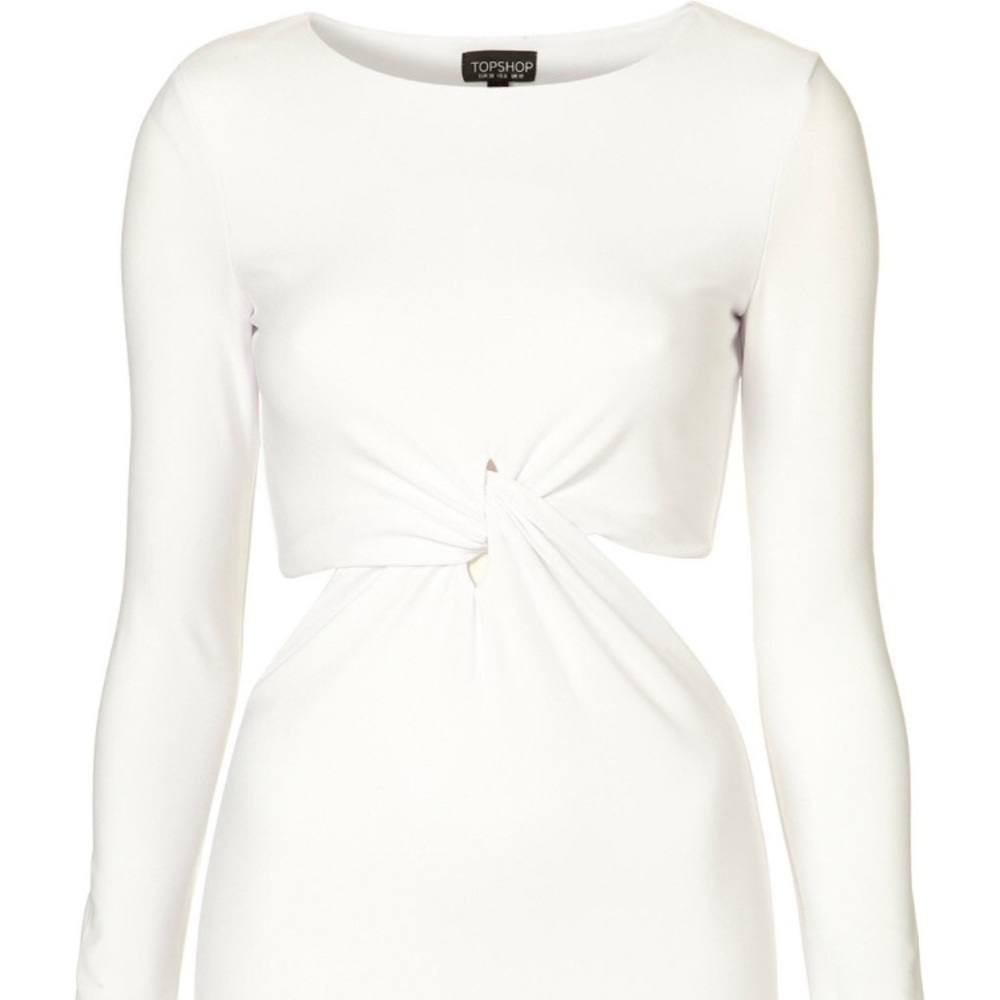 Topshop Cutout Twist Bodycon Dress