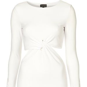 Topshop Cutout Twist Bodycon Dress