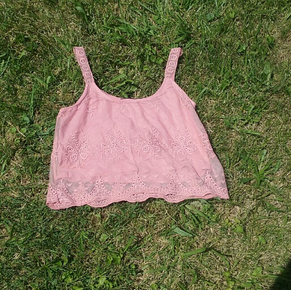Pink crop top