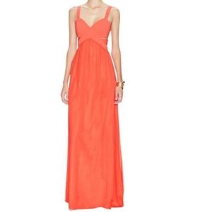 Jay Godfrey Evander Cut Out Gown Chiffon Skirt