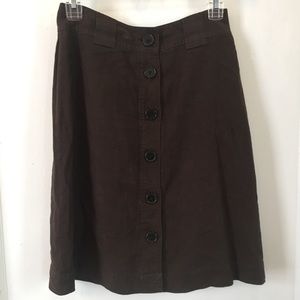 Banana Republic Brown Linen Skirt