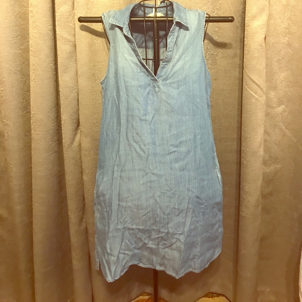 Blue jean dress with POCKETS! SZ M