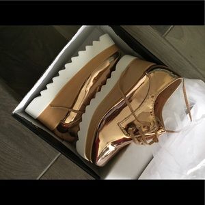 Platform Rose Gold Shoes