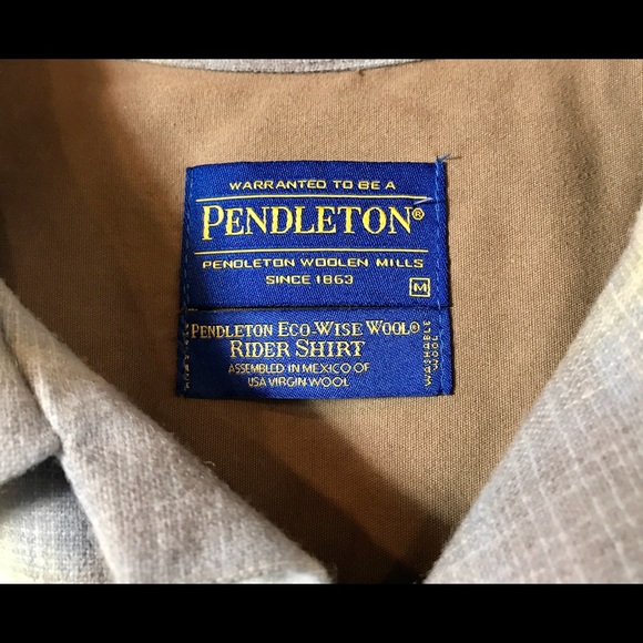 Pendleton Mens Wool Button Down Shirt in Medium - Picture 5 of 7