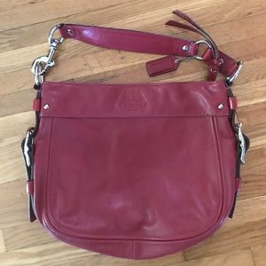 Coach Red Leather Bag