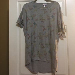 Lularoe xs butterfly top Irma nwt