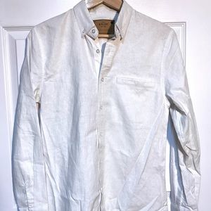 Linen Long Line Button-Down