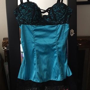 Fredericks blue silk nighty